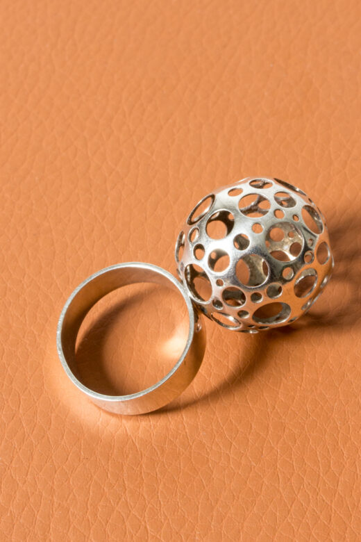 Silver "Ladybird" ring by Liisa Vitali