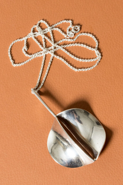 Modernist silver pendant by Karl-Erik Palmberg